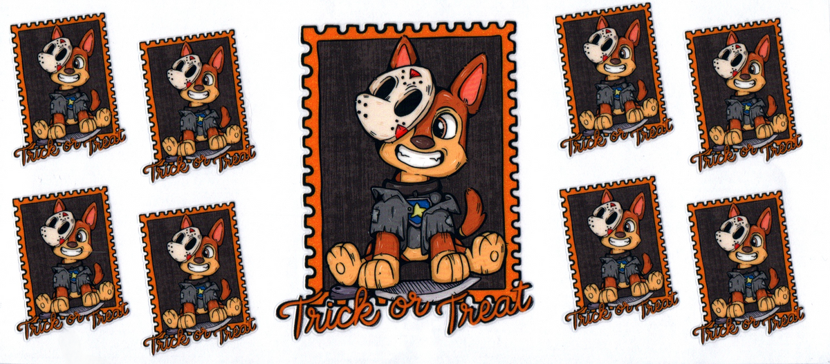 16oz puppy cop jason trick or treat Halloween 29