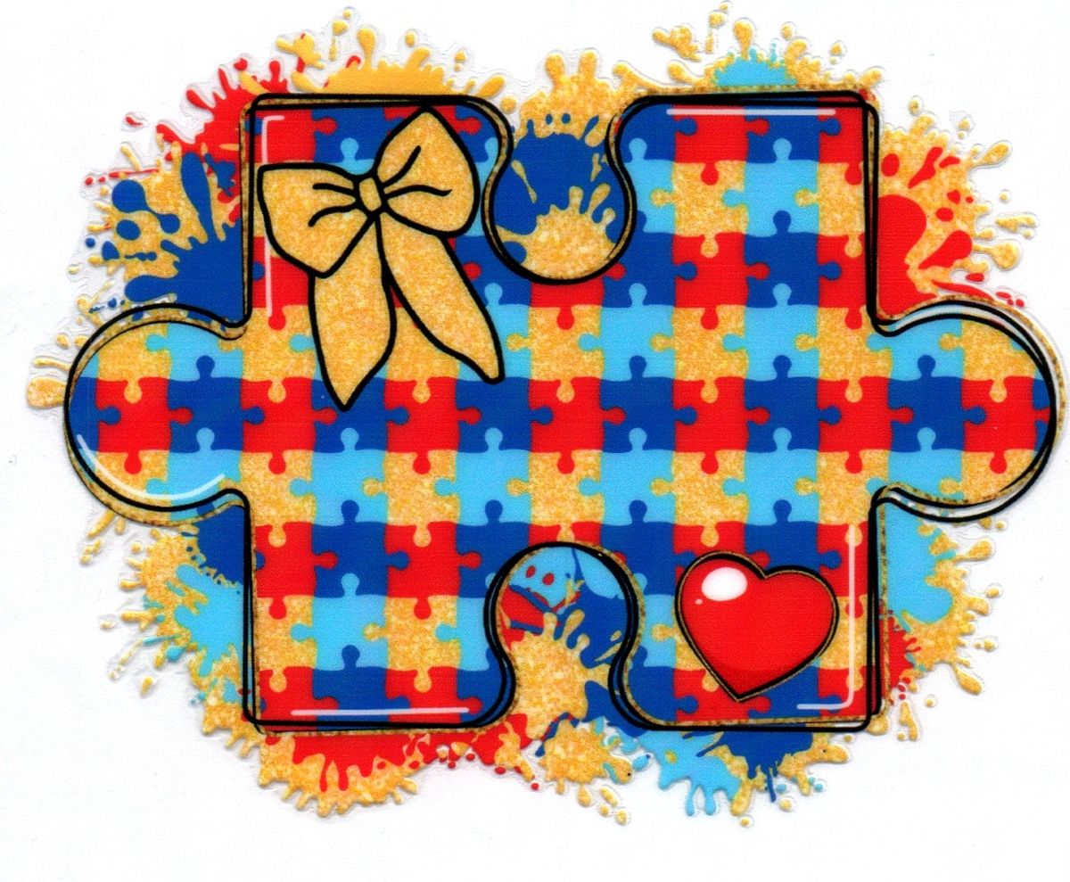 Puzzle piece Autism Single Decal 29