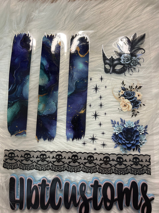 Brush Stroke Geode Galaxy  Element
