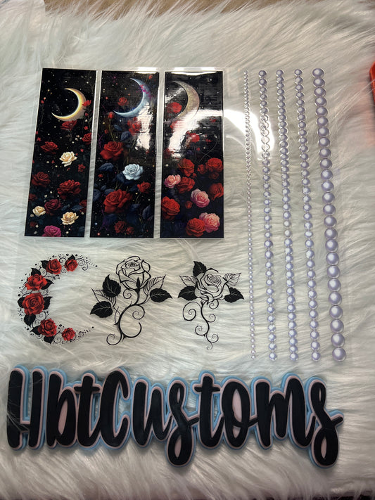 Flowered Night Sky Bands Element