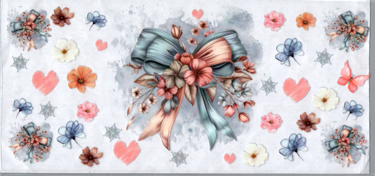 16oz Flowers & Bow 30