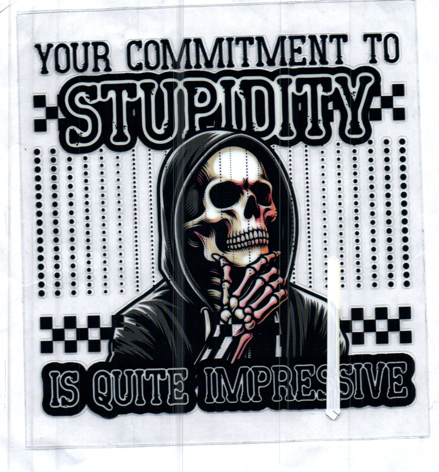 Your commitment to stupidity Decal