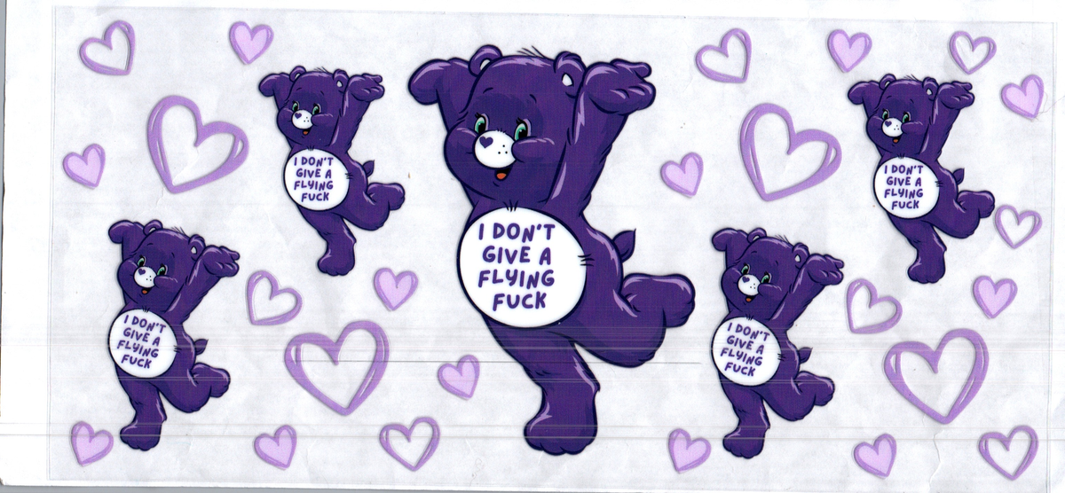 16 oz i don't give a flying f*** bear misc 306