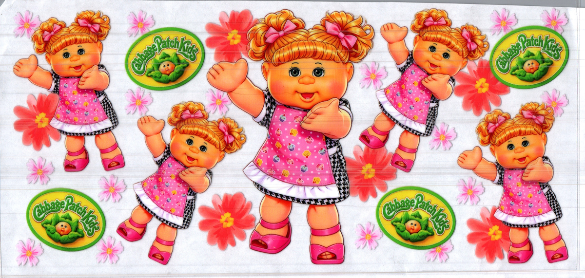 16 oz cabbage doll black checkered dress assorted 307