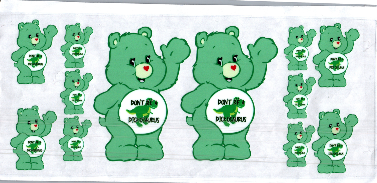16 oz don't be a d***asaurus bear misc 307