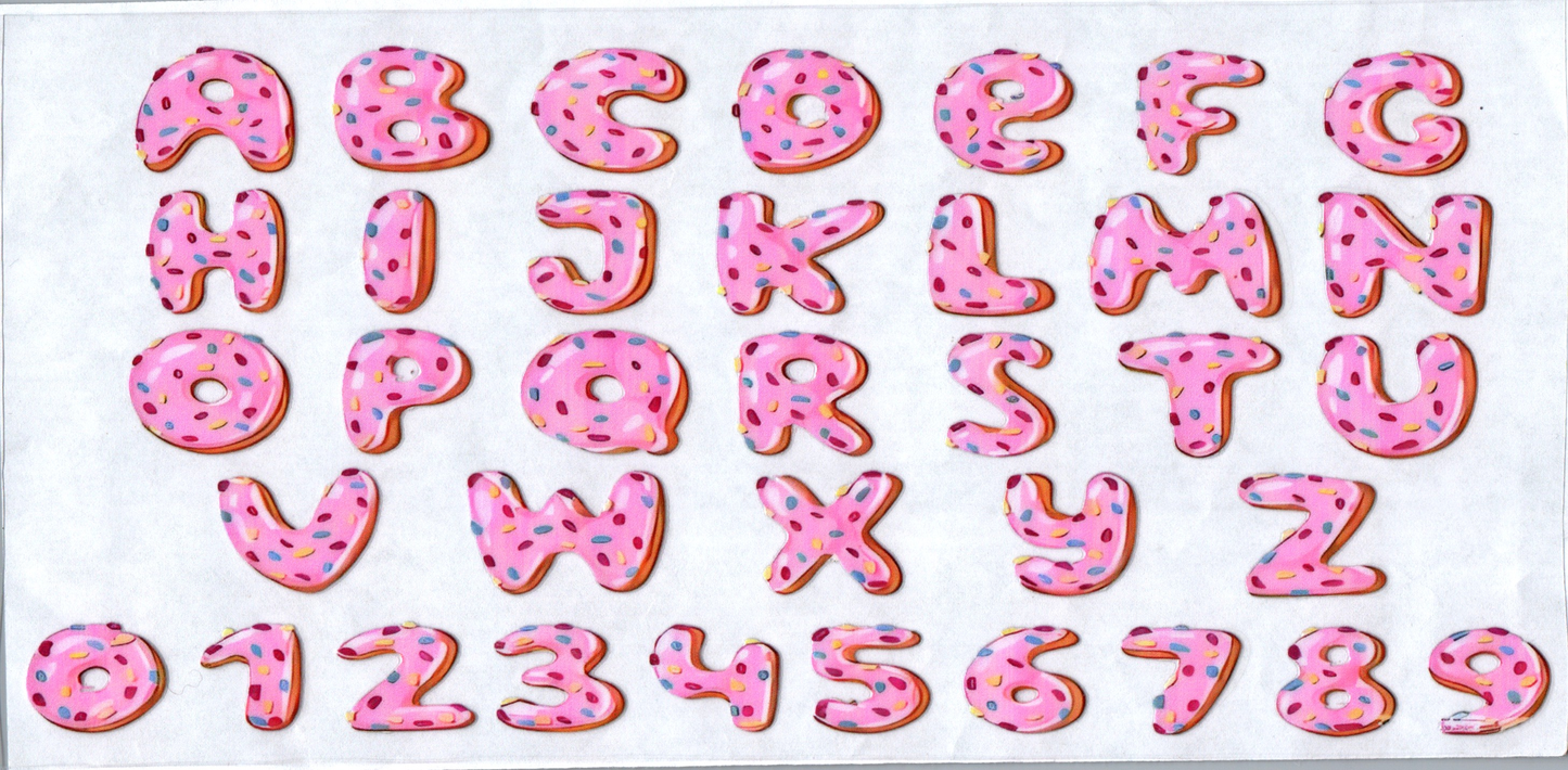 16 oz Pink frosting Letters 31