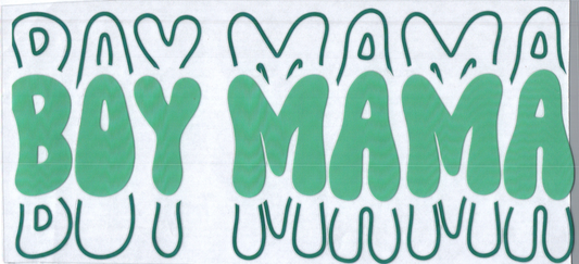 16oz Boy Mama Green