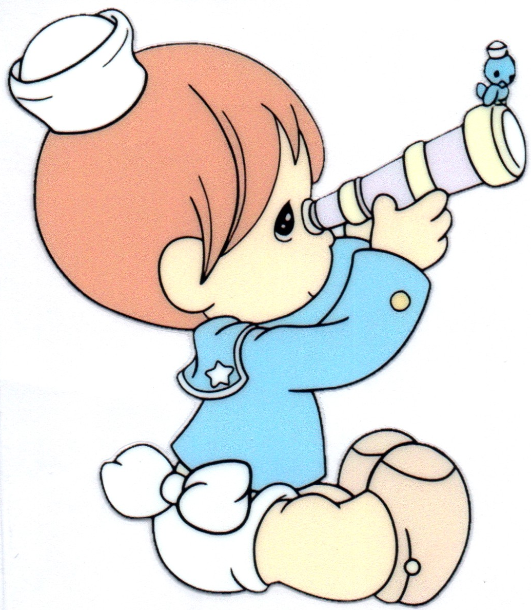 Boy w/telescope Precious Moments 3 Single Decal