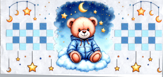 16oz baby blue bears on cloud kids