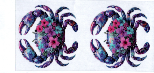 16 oz Crab Sea Life 32 2 Decals