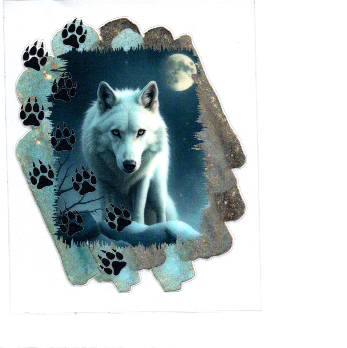 White Wolf Single Decal 32