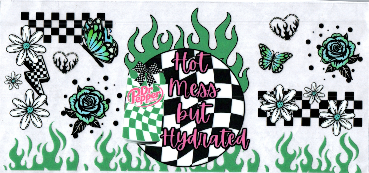 16oz green flame hot mess but hydrated dr pepper 324