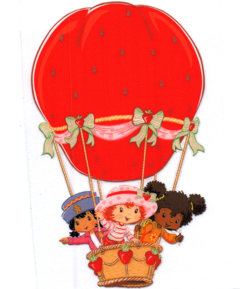 strawberry and friends balloon DECALS 32