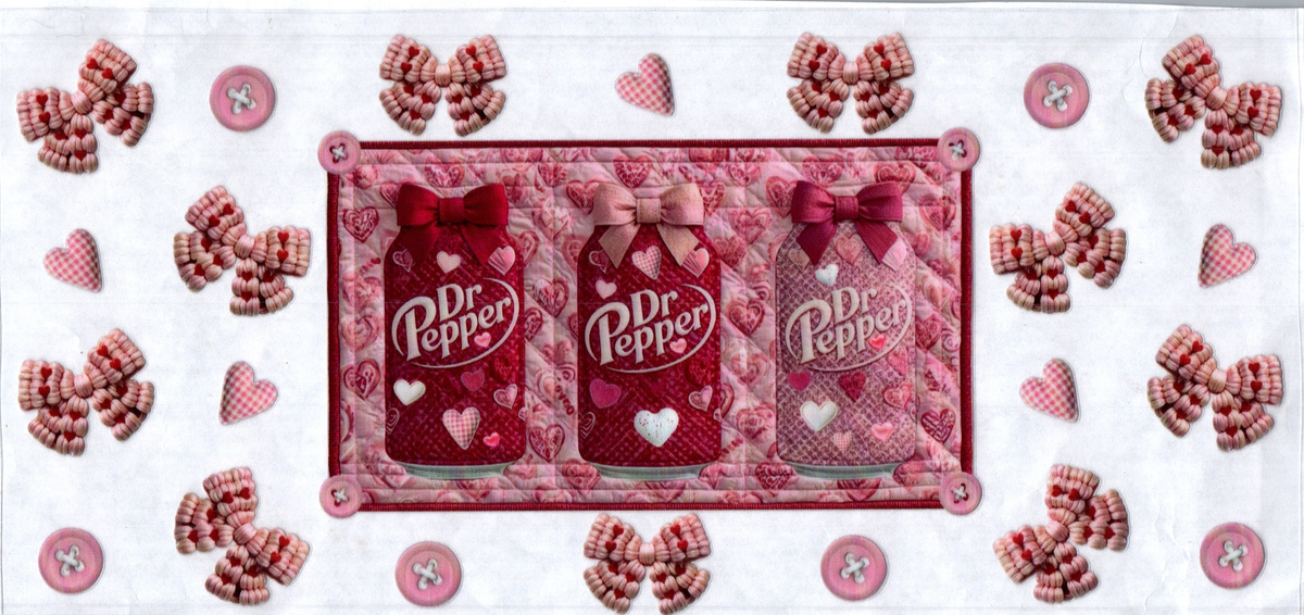 16oz pink quilted dr pepper 325