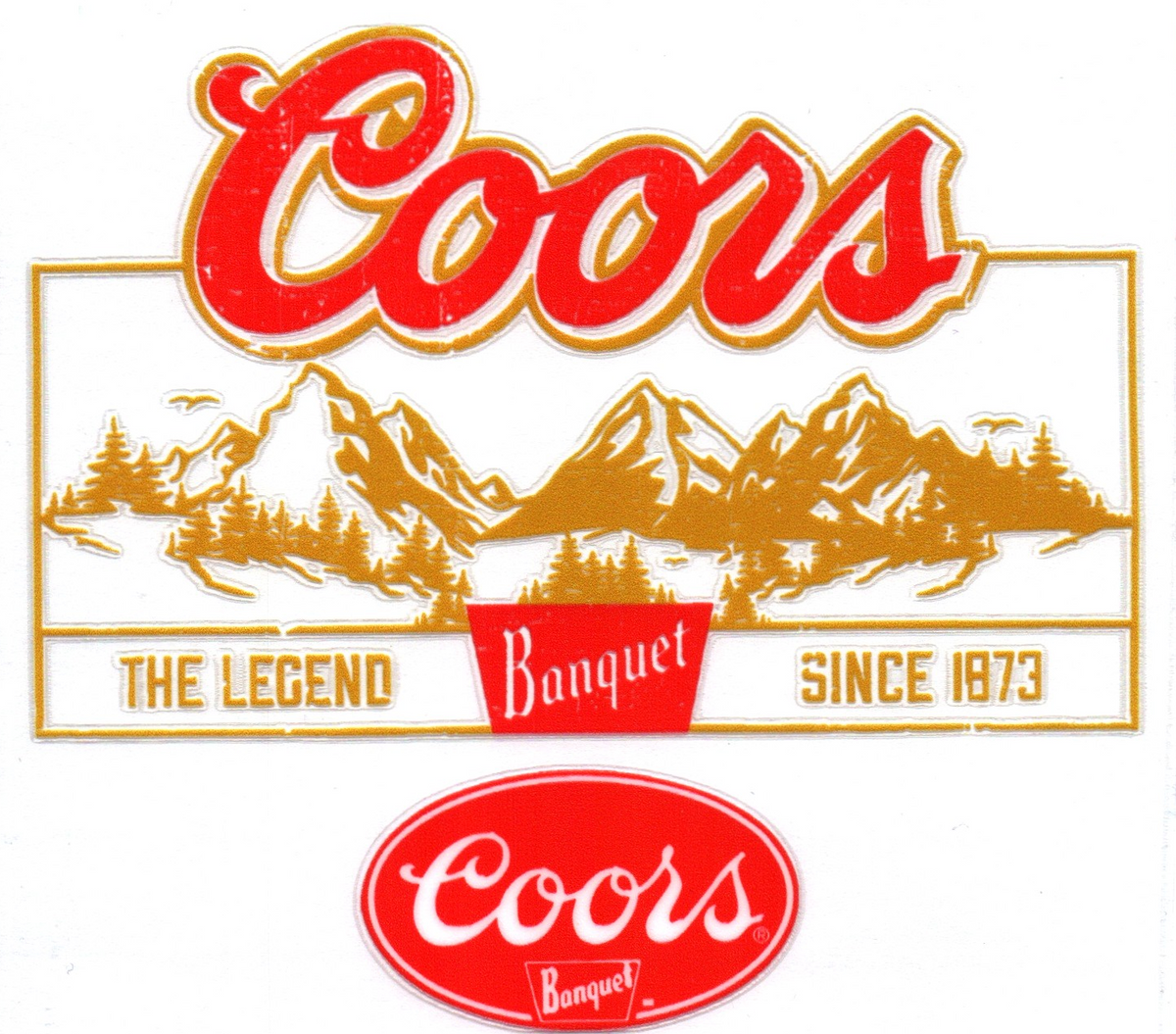 Coors 3 Single Decal