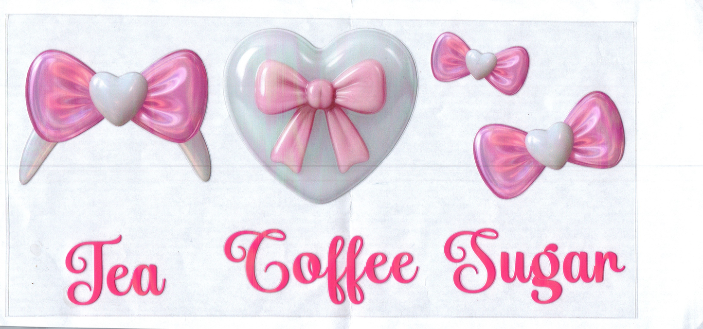 16 oz Hearts and Bows Coffee Tea Sugar Drinks & Brands 3