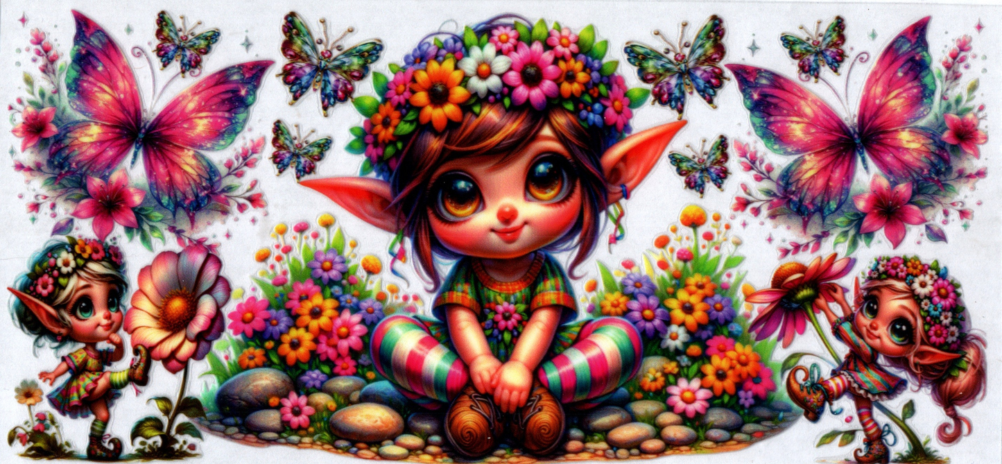 16 oz Mystical Elf in flower garden