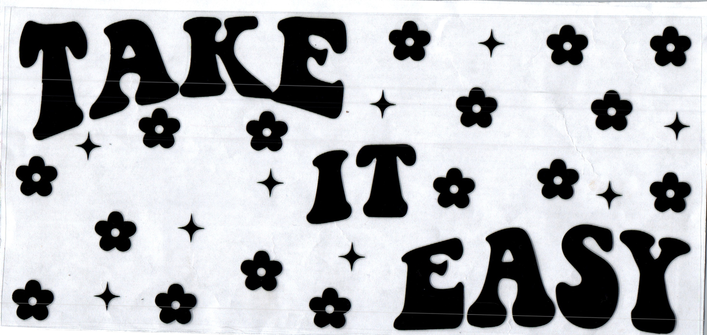 16oz Take it Easy Black Inspirational