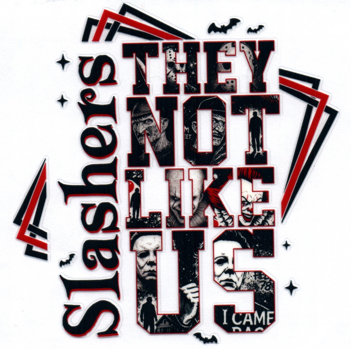 Slashers They Not Like Us Misc. Single Decal 34