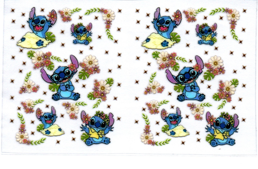 Blue Guy w/flowers Spray Bottle Wrap 34B