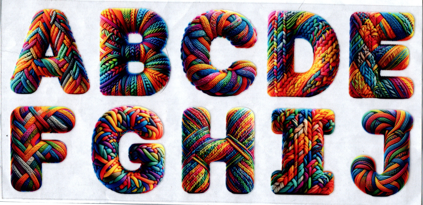 Yarn Letters 16oz  3 pieces