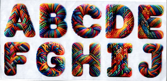 Yarn Letters 16oz  3 pieces