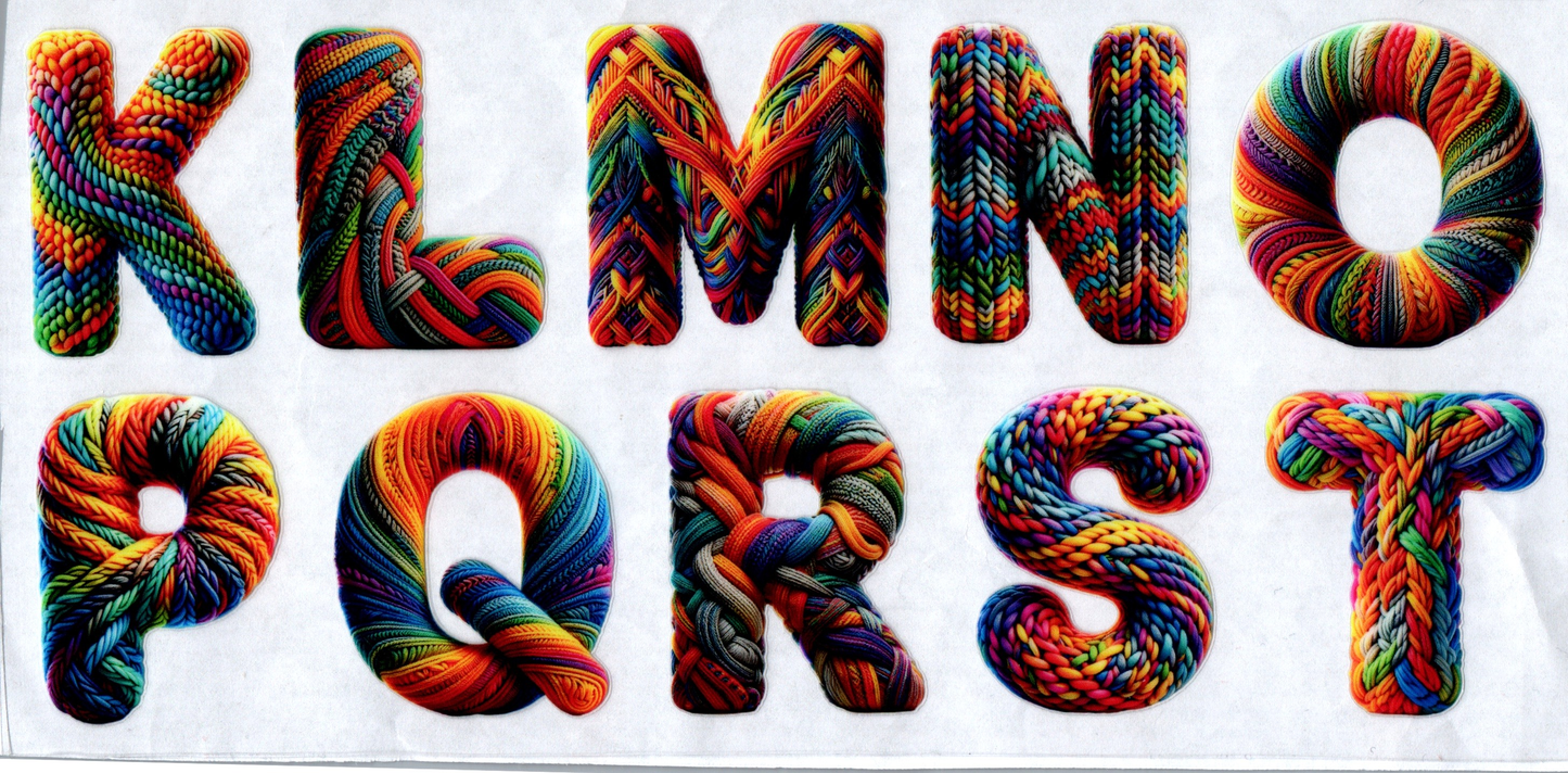 Yarn Letters 16oz  3 pieces