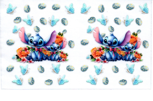 Blue Guy w/fbutterflies Spray Bottle Wrap 35