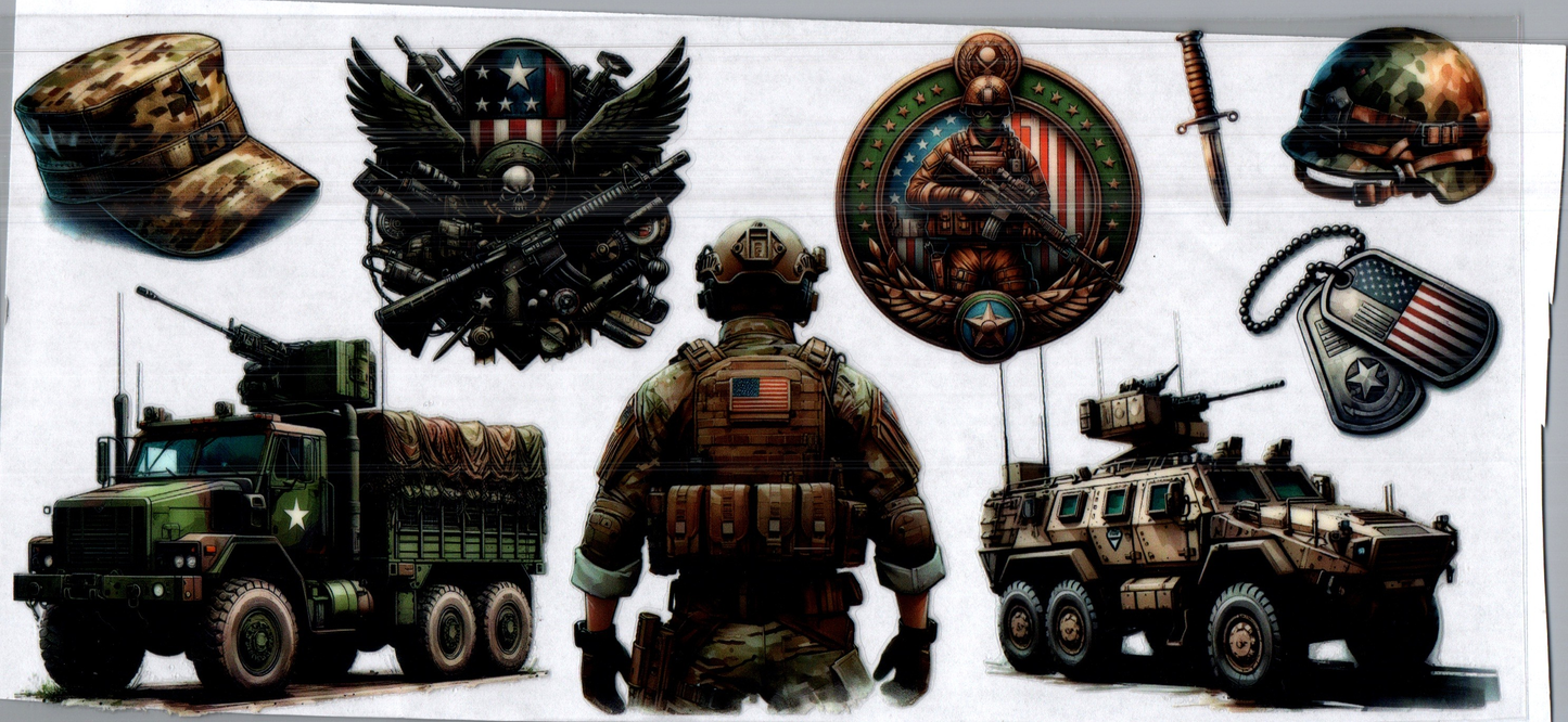 16 oz Military Vehicles and Medals 29