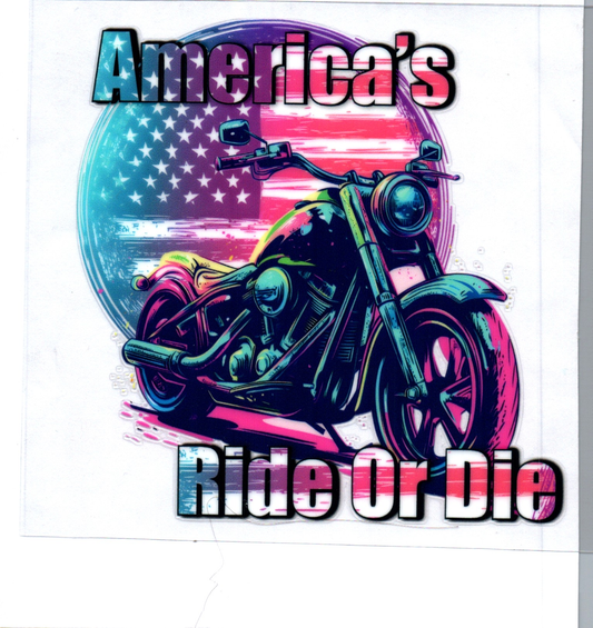 HD America's Ride or Die Decal 3