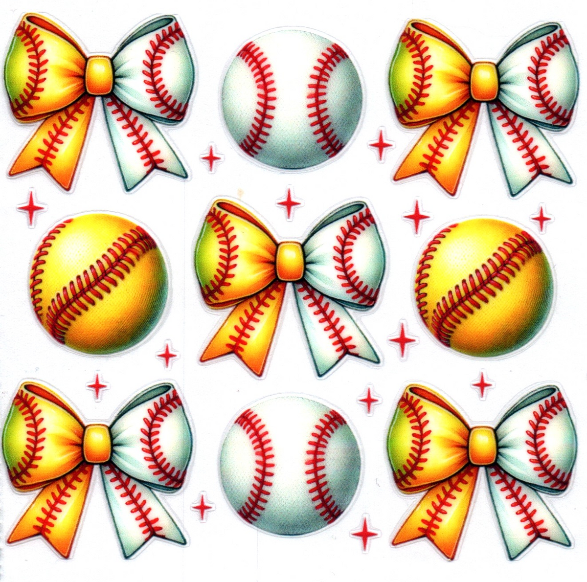 Softball & baseball Single Decal 3