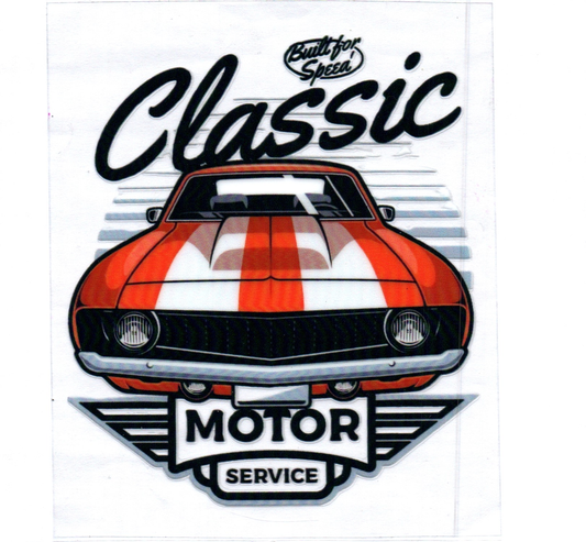 Classic Motor Service Decal 3