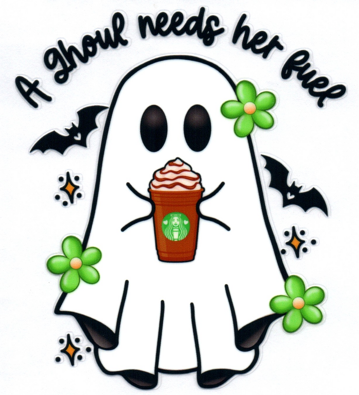 A ghoul needs her fuel SB Coffee Misc. Single Decal 37