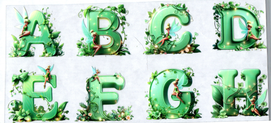 Green Tink Letters 16oz  3 pieces