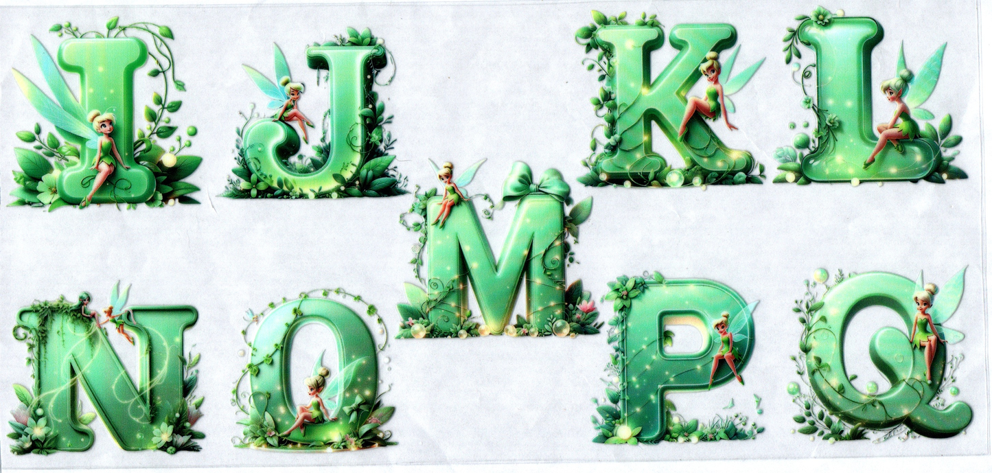 Green Tink Letters 16oz  3 pieces
