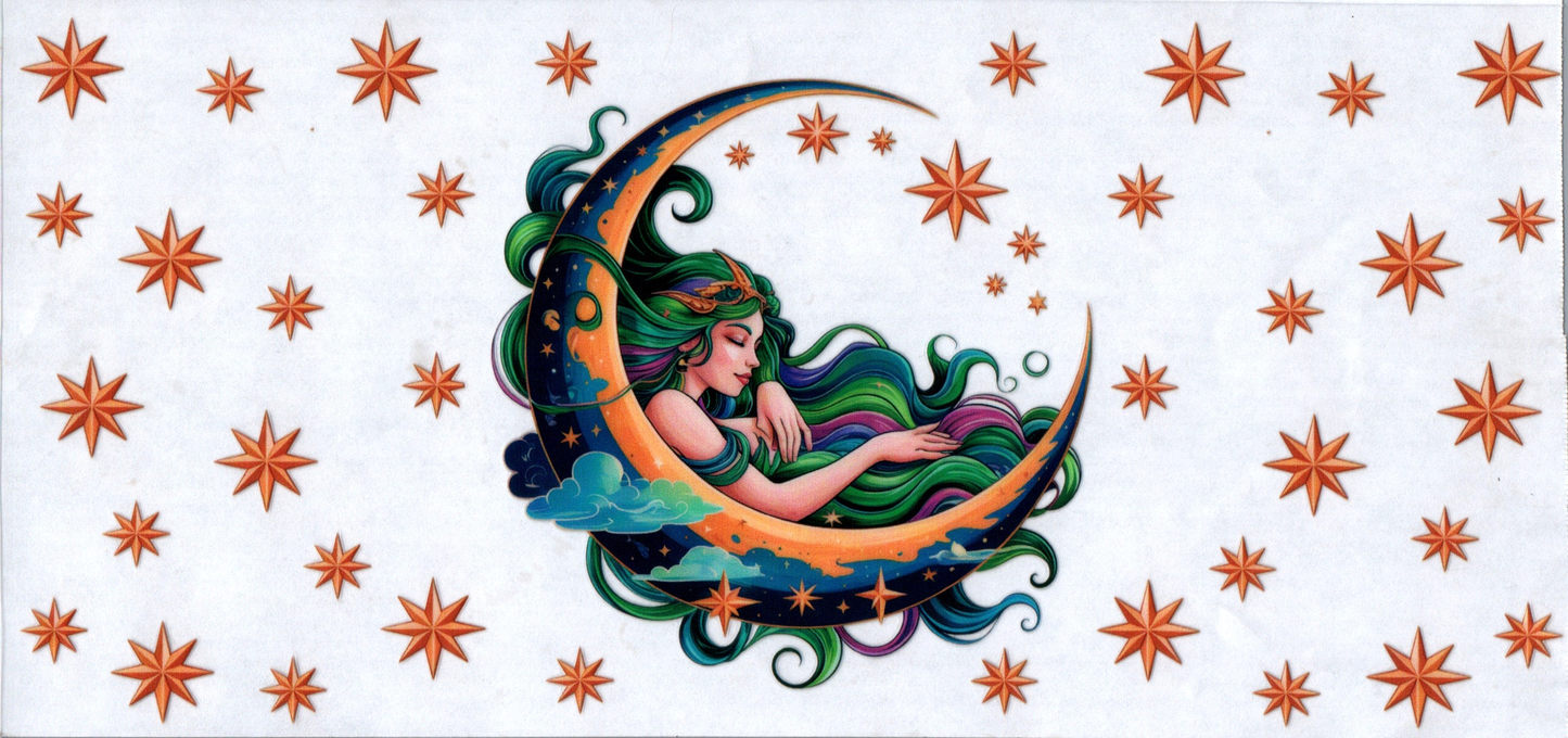 16 oz Girl in moon