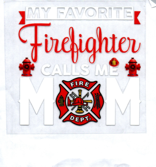 Firefighter Mom Decal