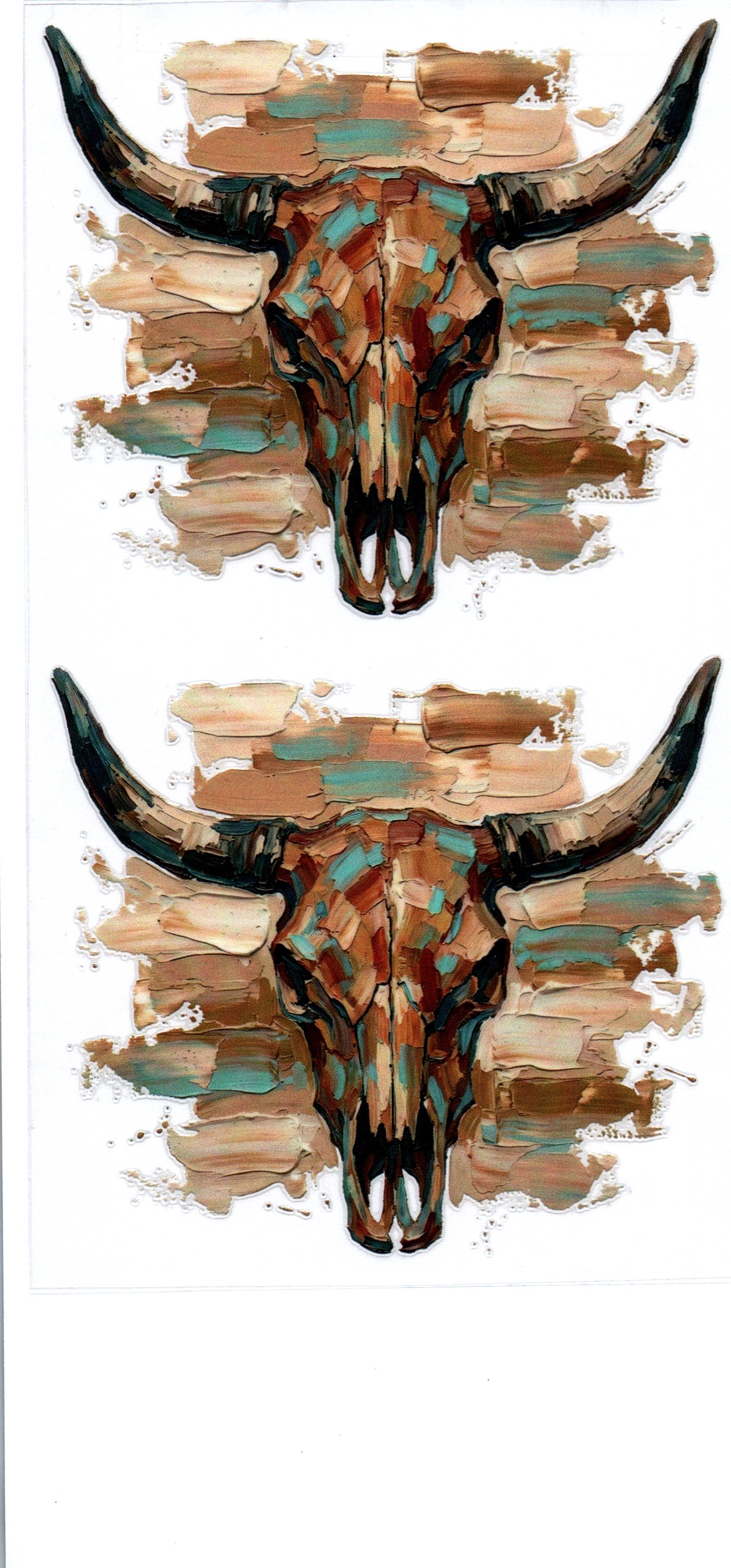 COW SKULL 2 DECALS