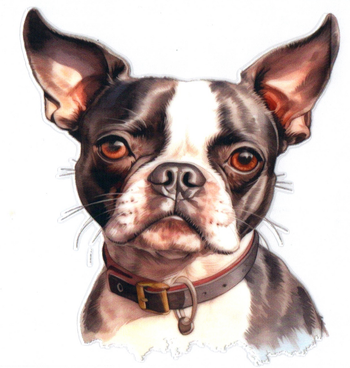 Boston Terrier 3 Misc. Single Decal 38