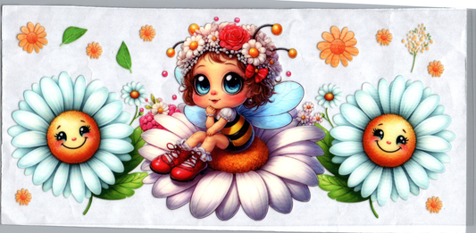 16oz bee on flower kids