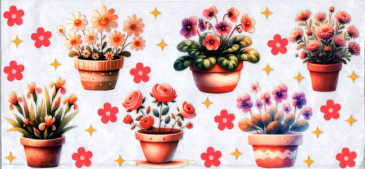 16oz Flower Pots Flowers 39