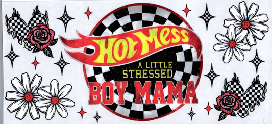 16oz Hot Mess Boy Mom