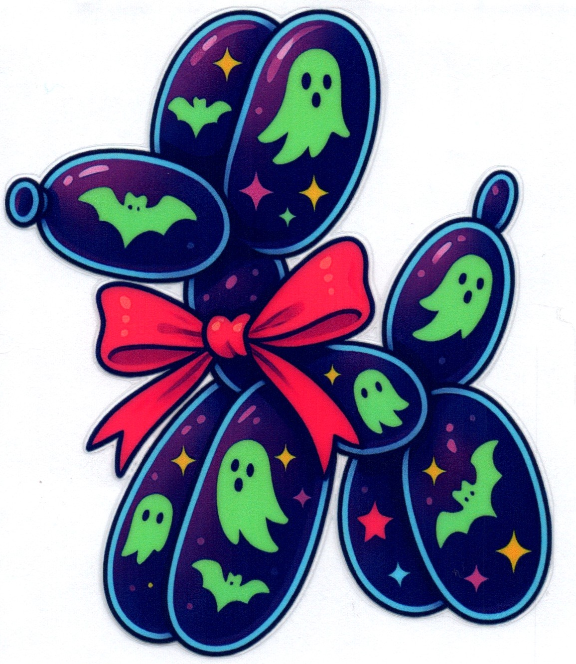 Halloween Balloon Dog Misc. Single Decal 39