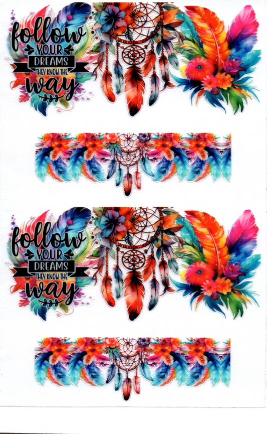Follow your dreams Key Chain Wrap Double 39