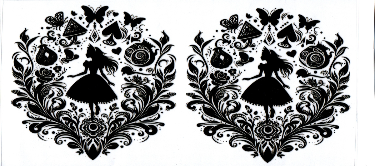 Movie -Alice B/W 39- 16oz wrap/2 Decals