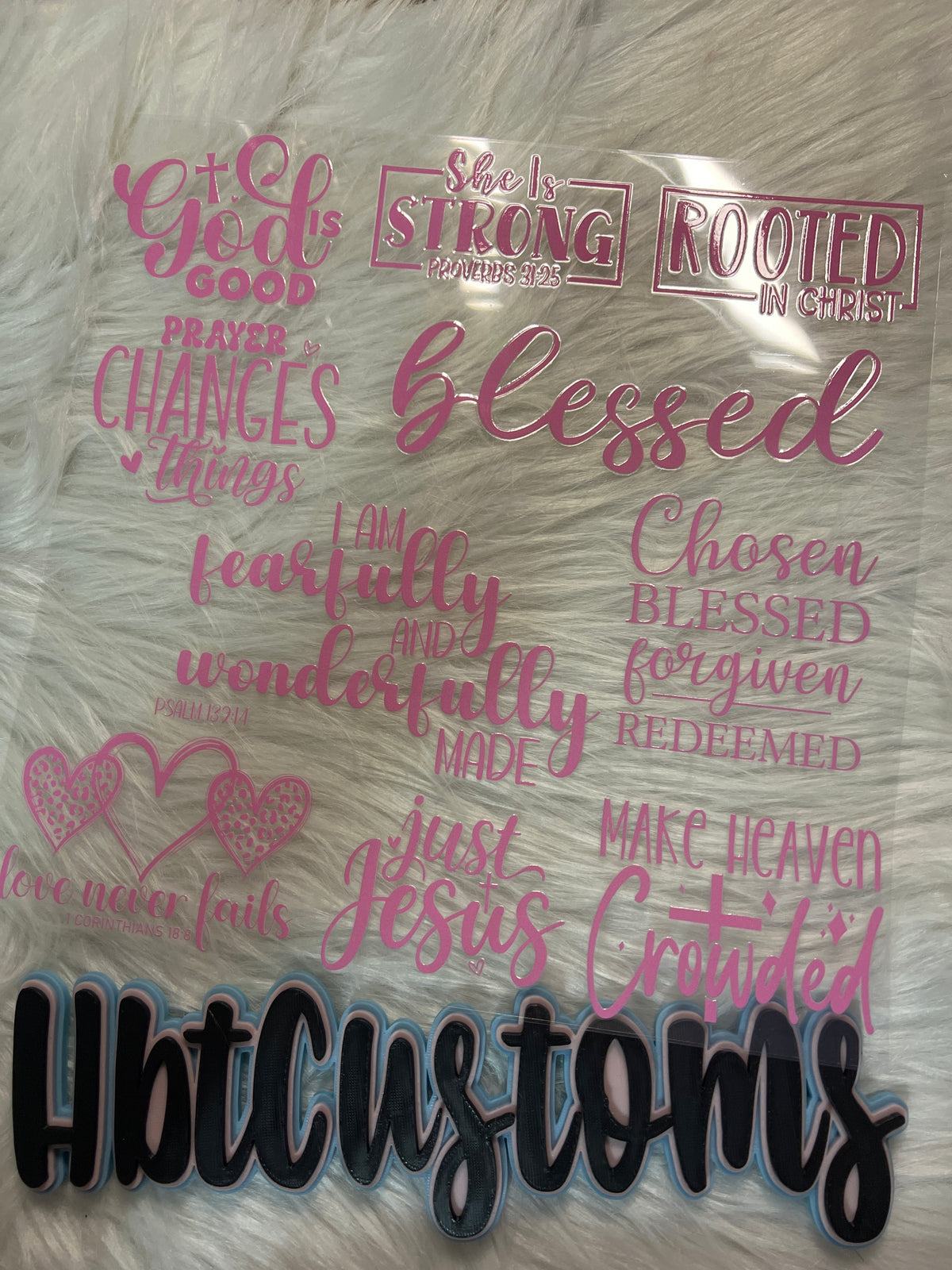 Pink Positive Affirmations Element