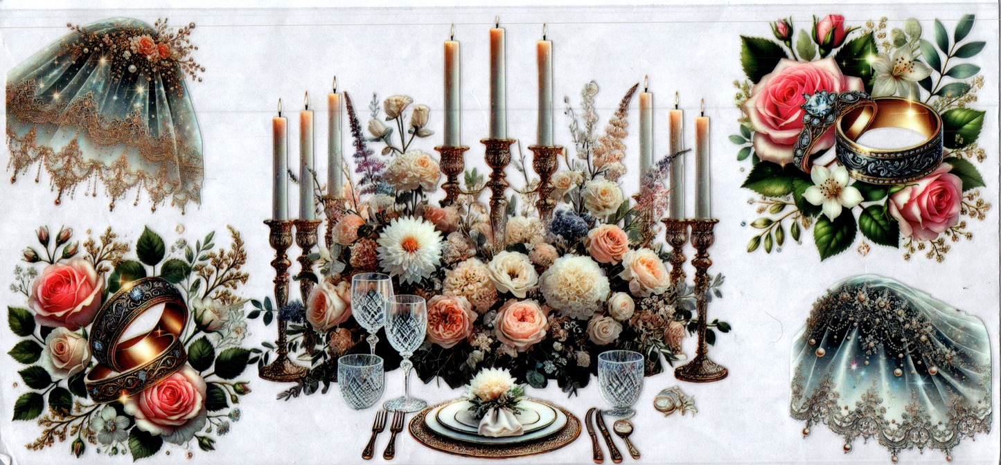16oz Wedding center piece 4