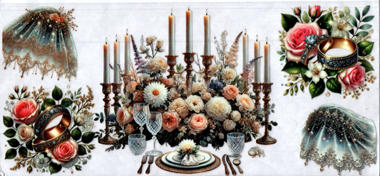 16oz Wedding center piece 4