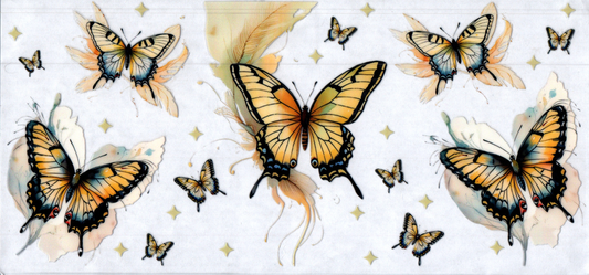16oz Yellow Butterfly 40
