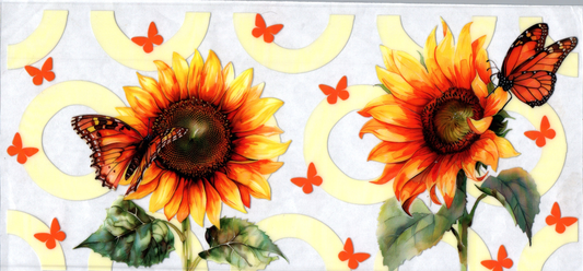 16oz Sunflower Monarchs Flowers 40